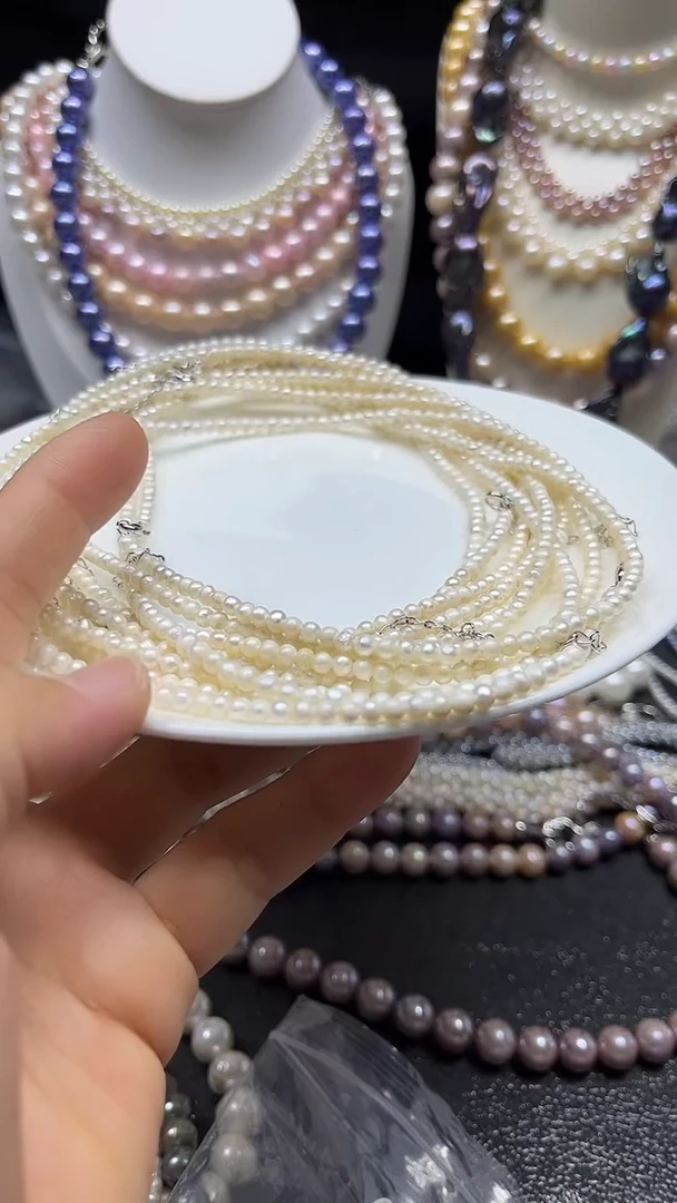 淡水珍珠未镶嵌颈饰多人