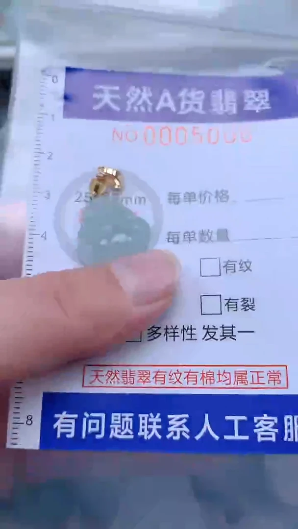 翡翠未镶嵌吊坠(不含链)1