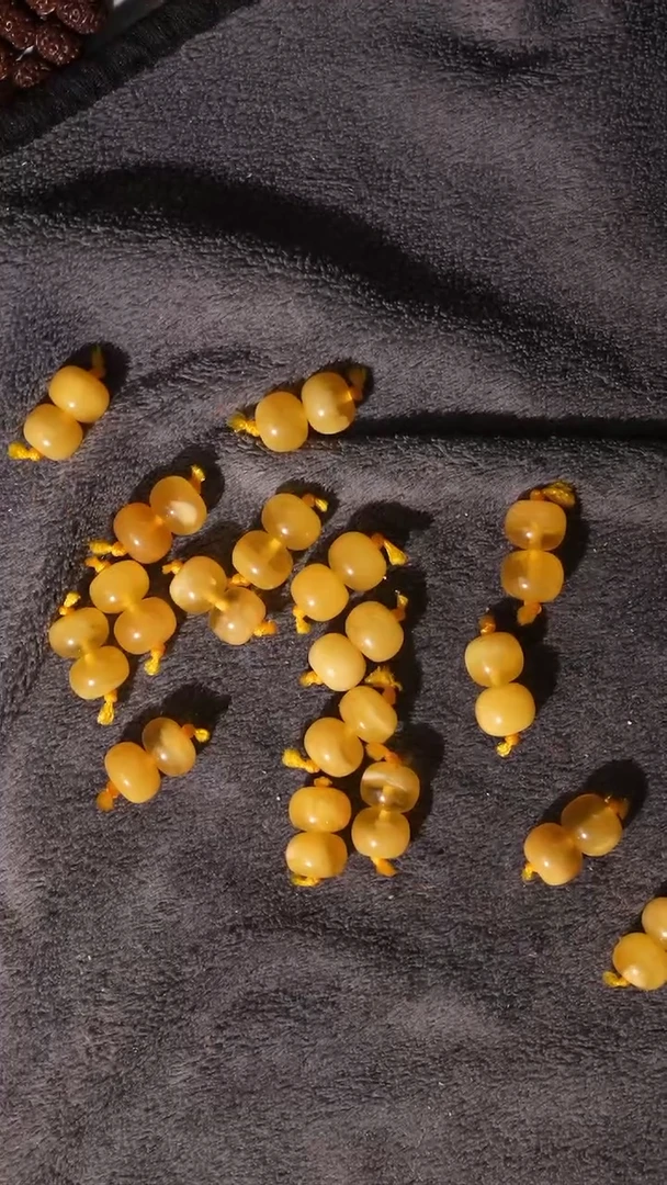 金刚菩提把件11mm原生态黄色珠配饰