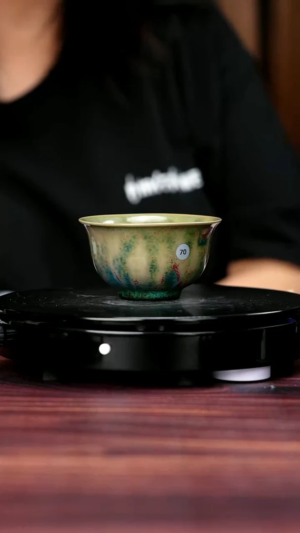 壶70#李盼龙一级原矿钧瓷压手杯
