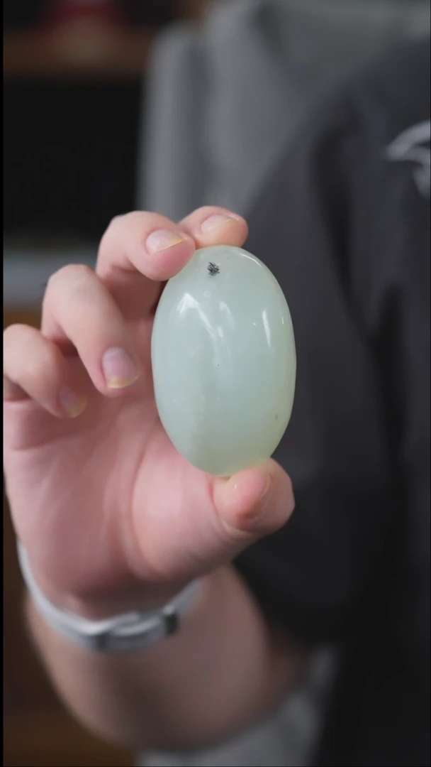 未镶嵌岫玉手把过***.手把