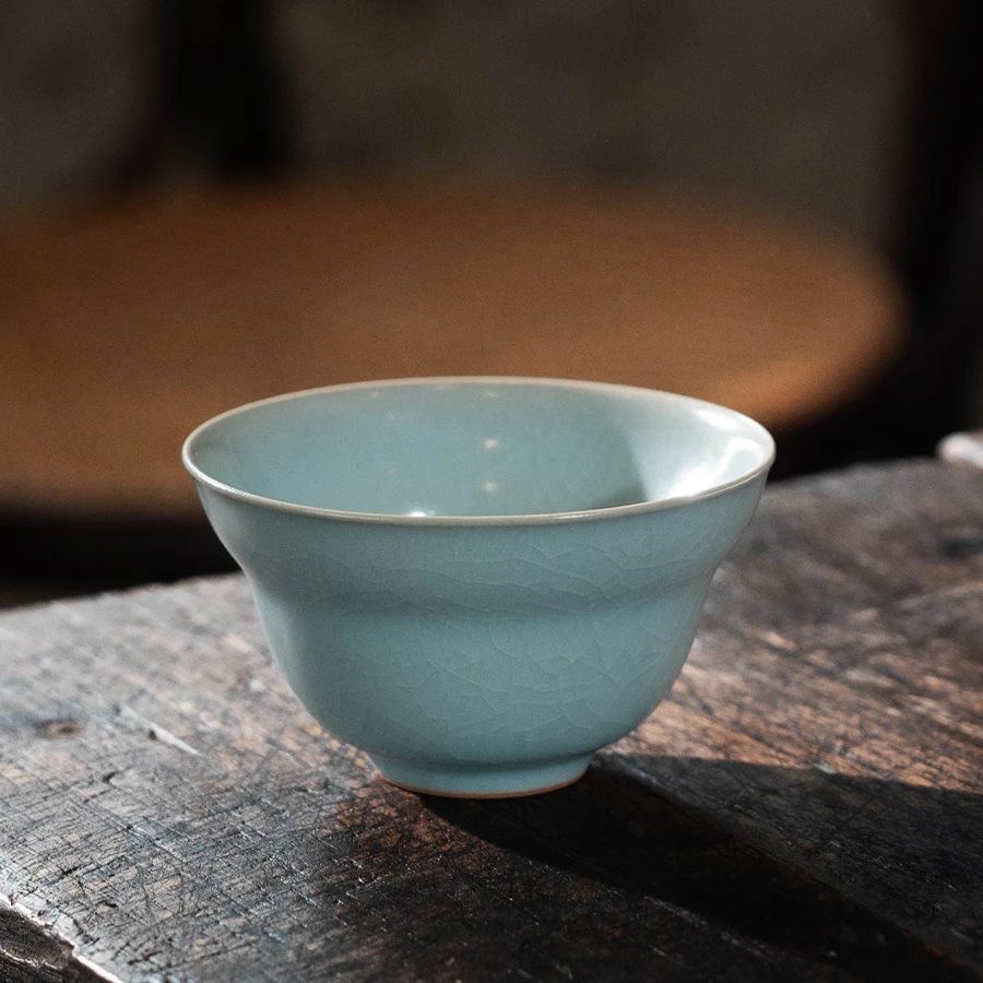 三平二满x飲古观青丨汝窑葫芦主人杯茶具喝茶器具泡茶杯