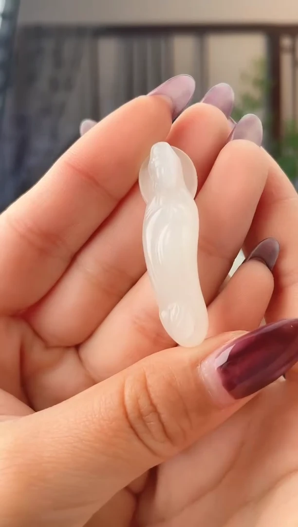 颈饰未镶嵌和田玉观音 xp