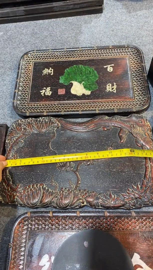 檀香紫檀（小叶紫檀）紫檀拆件雕刻板以直播间实物为准微瑕老物件