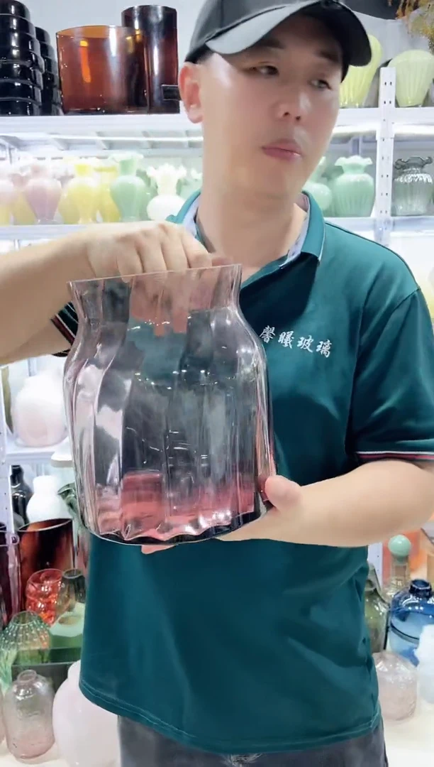 紫色切割面花瓶...........