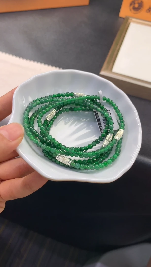 未镶嵌手串翡翠FC460 翡翠手串 多样性发其一
