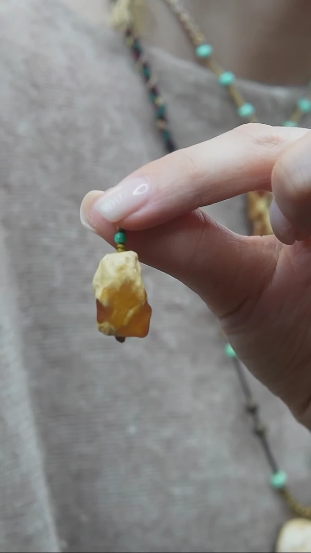 裸石蜜蜡未镶嵌 *蜜蜡原石小提溜*活扣头*百搭小配饰*