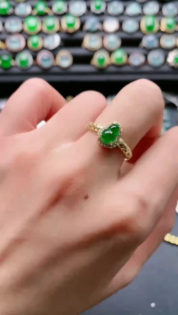 【闪购商品】翡翠戒指银S925镶嵌1111111