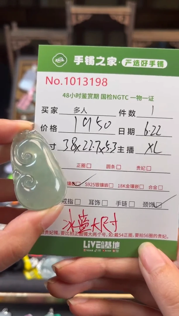 翡翠18K金镶嵌颈饰多人