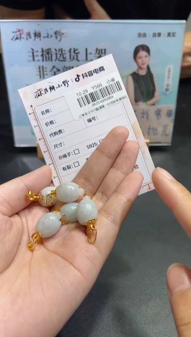 颈饰未镶嵌翡翠天然翡翠A货22多样性发一