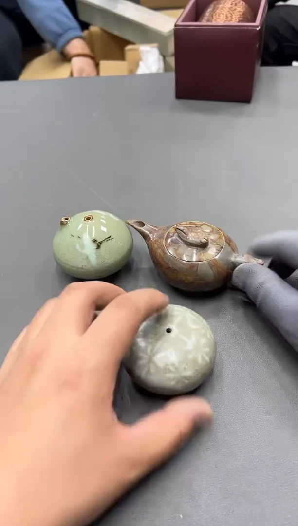 陶瓷乐**人工艺品小四孤品收藏