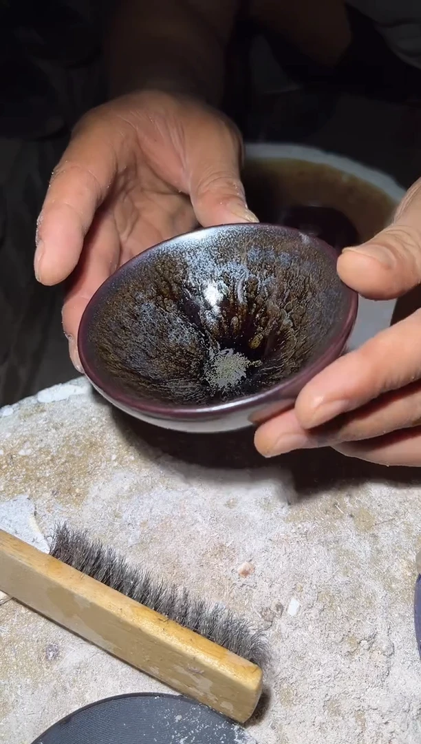茶盏34宋钰龙窑柴烧开窑1000