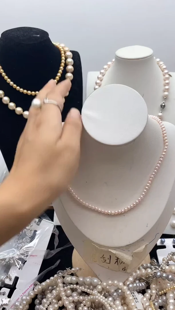 淡水珍珠钛钢颈饰103