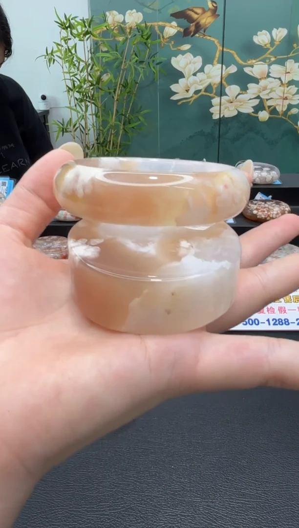 未镶嵌手镯石英质玉A646(58圈赠送镯心)