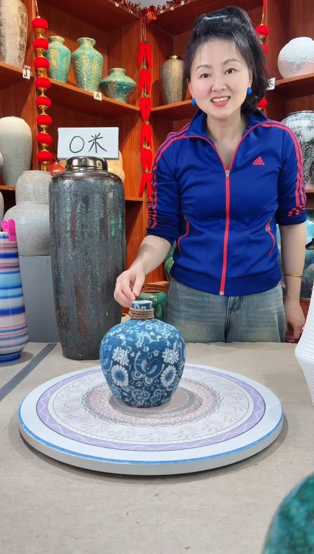 【闪购商品】瓶11111111不装水 青花麻绳小号