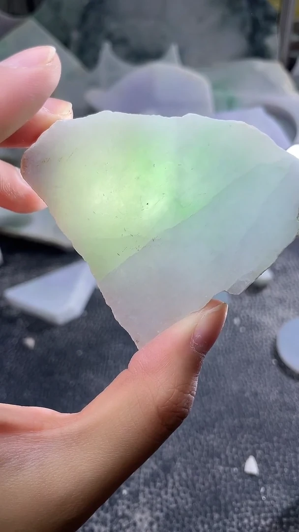 裸石翡翠天然A货翡翠板料