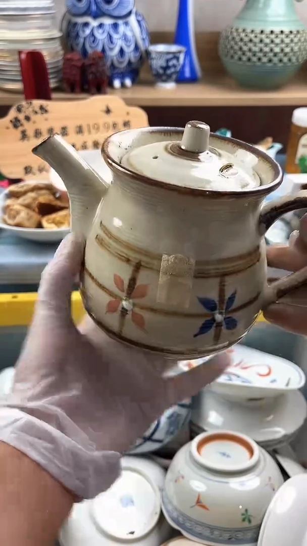 瓷片桃**酱英歌瓷器满19.9包邮