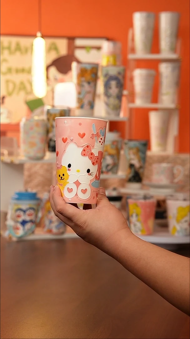 景德镇手工手绘文创陶瓷杯