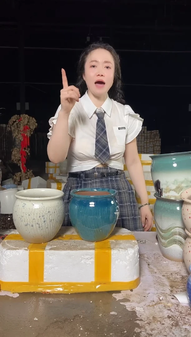 宜兴紫砂粗陶花盆15/15