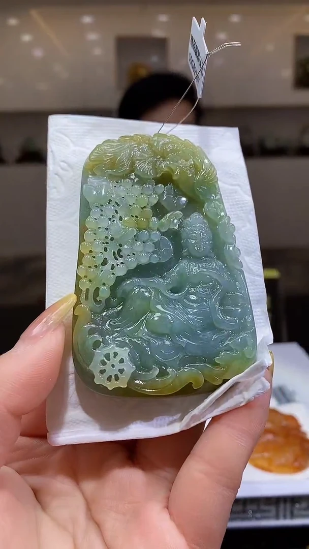 未镶嵌定制翡翠31/0102/W/观音