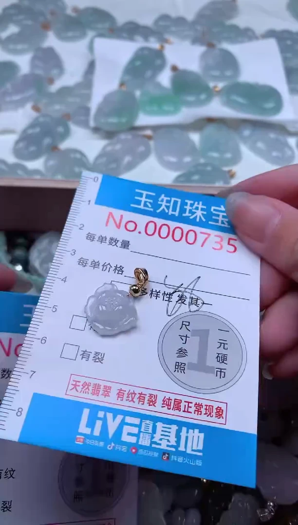 翡翠未镶嵌吊坠(不含链)735