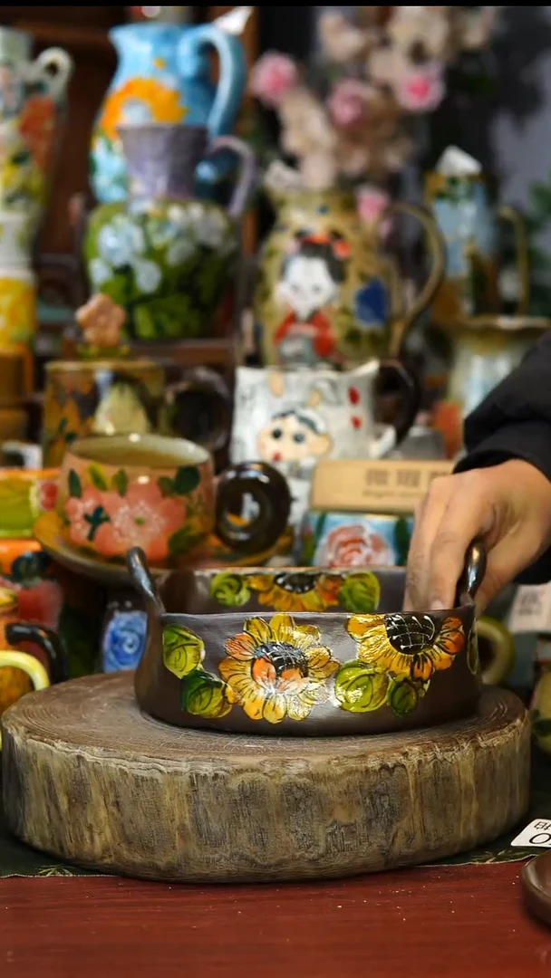 陶瓷278景德镇手工手绘釉下彩