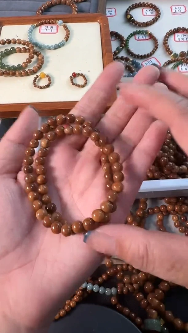 【闪购商品】库克手串未镶嵌库克双圈通货6mm