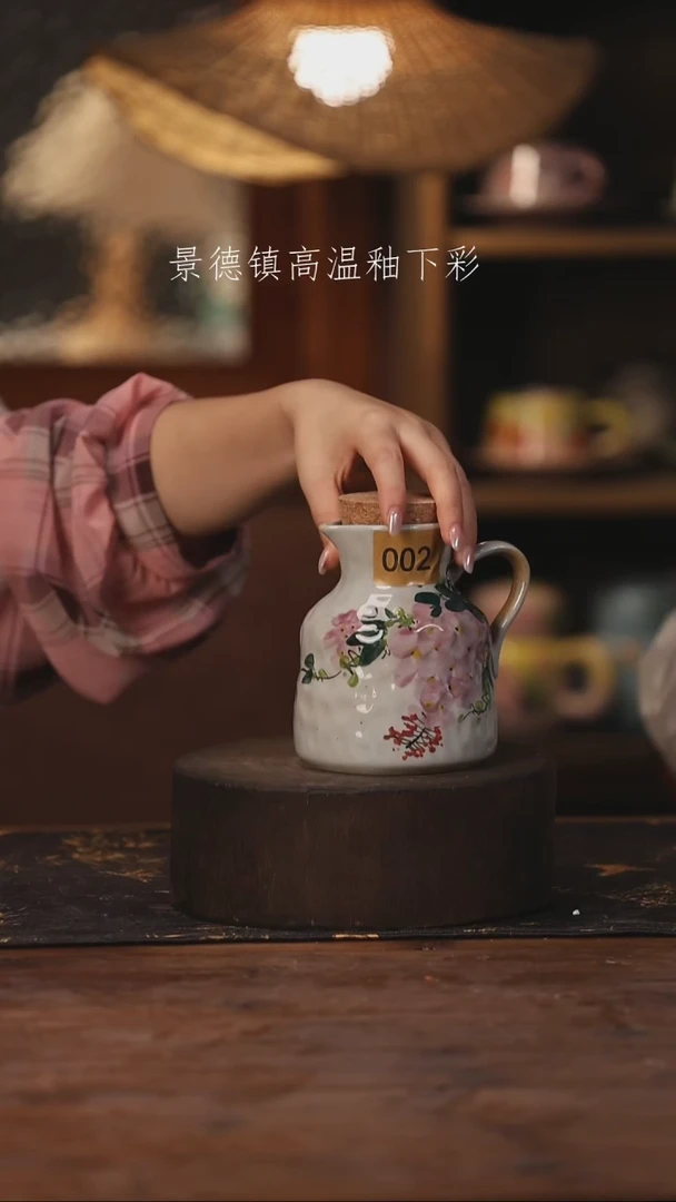 陶瓷景德镇高温釉下手绘陶瓷002
