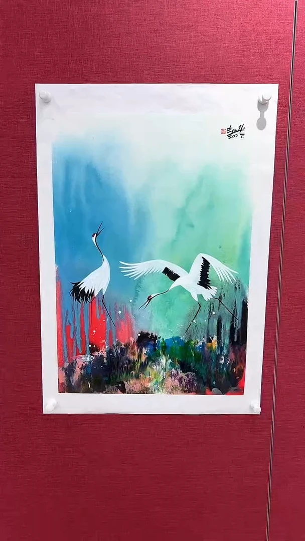 国画赵燮绘画2.7pc仙鹤