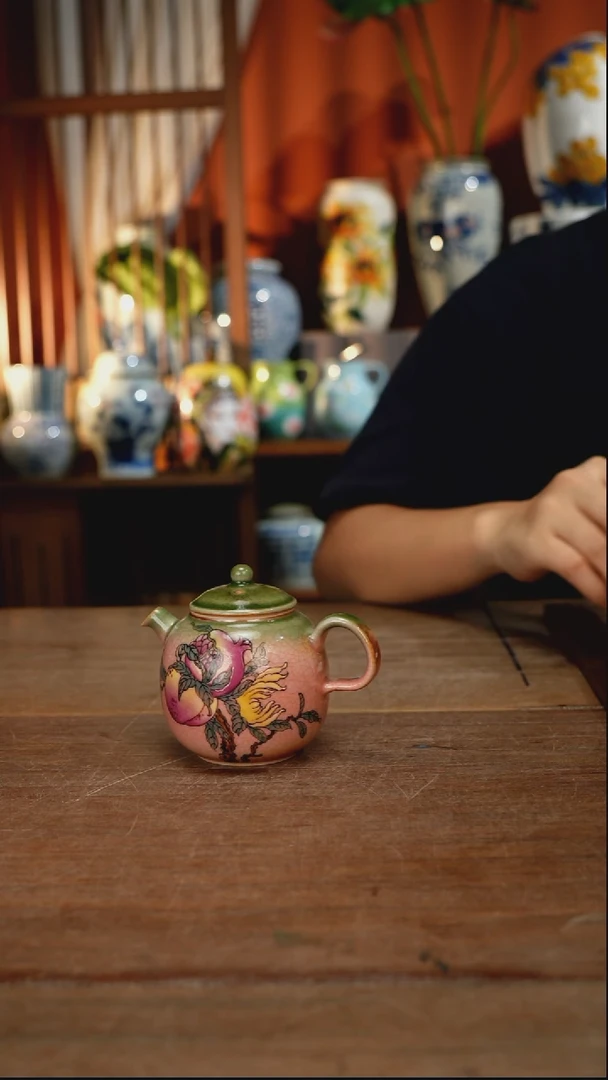 瓷片【简家甄选】景德镇设计师釉下手绘陶瓷餐具