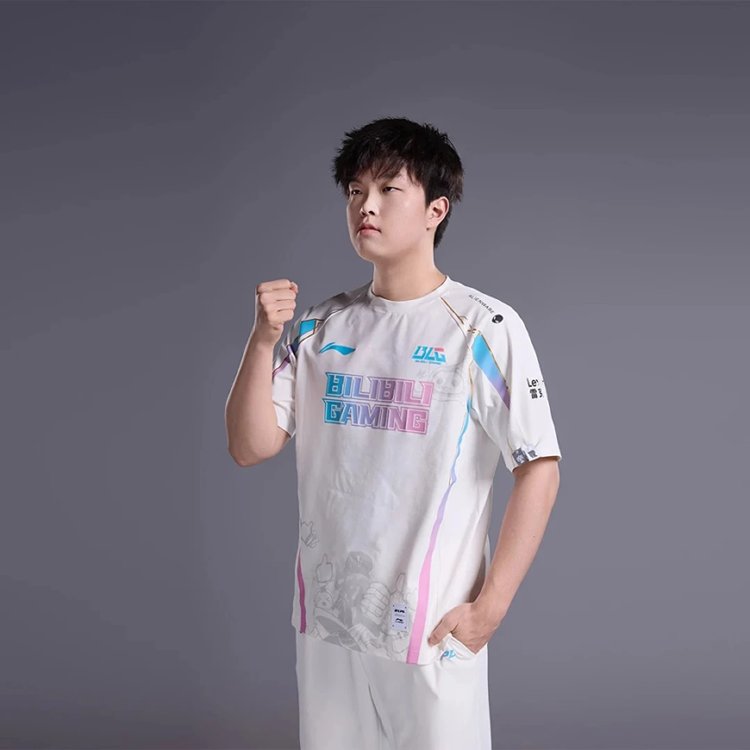 李宁LPL男女款短袖夜光透气T恤2025赛季BLG战队经典队服ATSU667