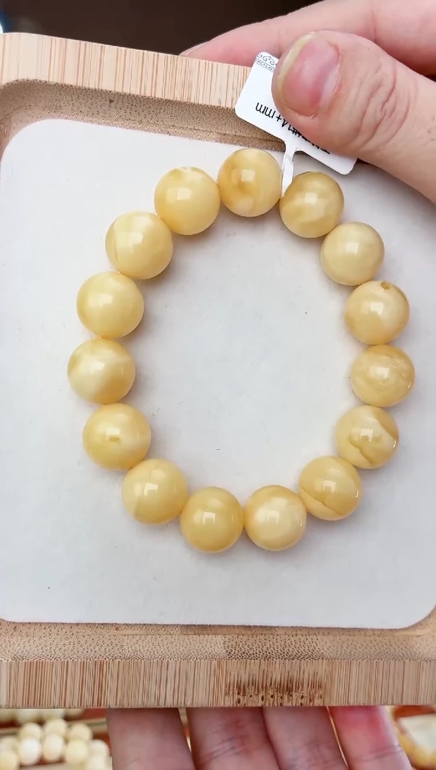 裸石蜜蜡未镶嵌手串