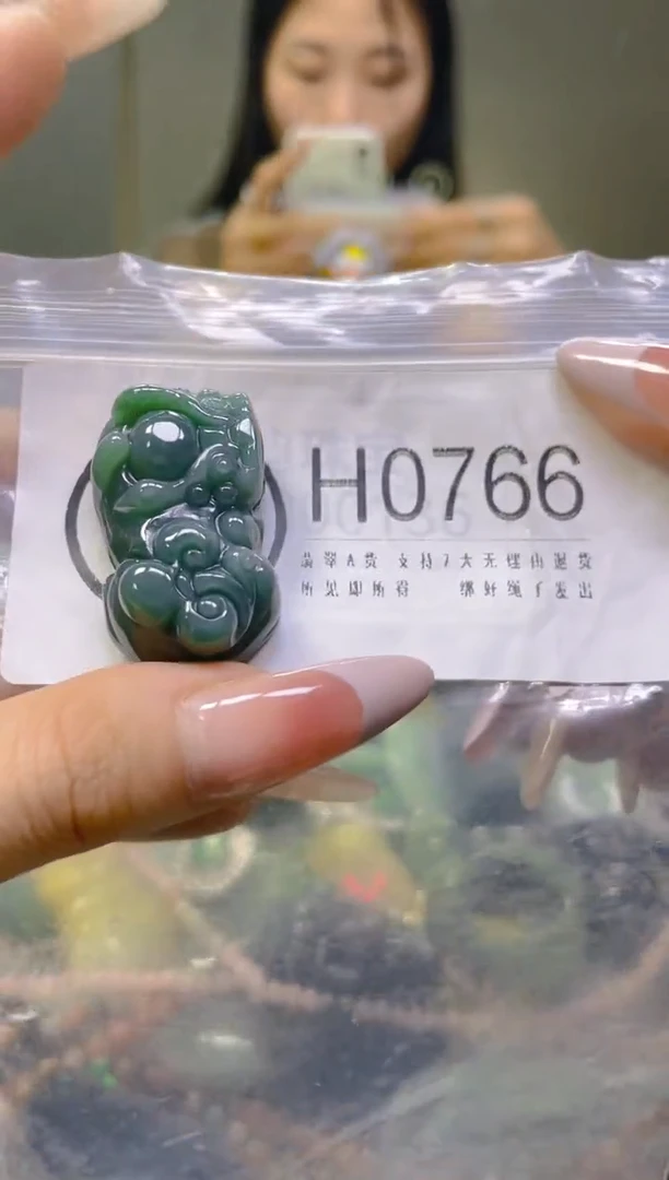 翡翠未镶嵌颈饰/H/翡翠A货一图一物