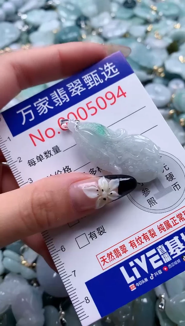 翡翠未镶嵌颈饰5094