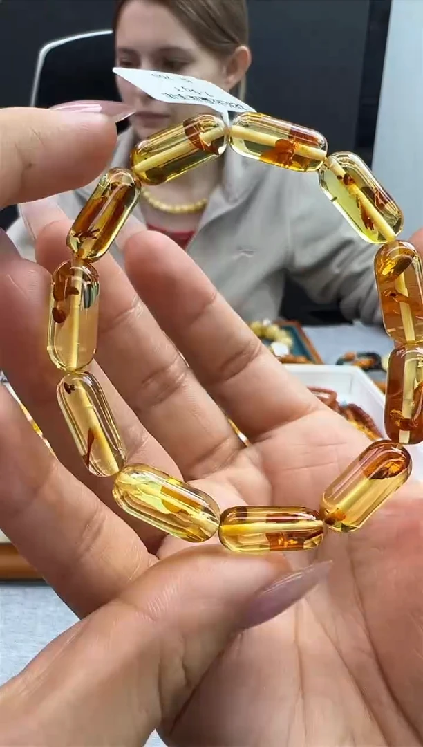 【闪购商品】琥珀手链未镶嵌29秒拍号