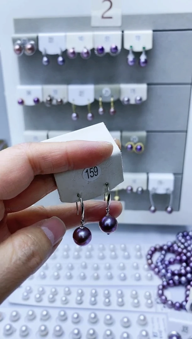 【闪购商品】淡水珍珠耳饰银S925镶嵌159