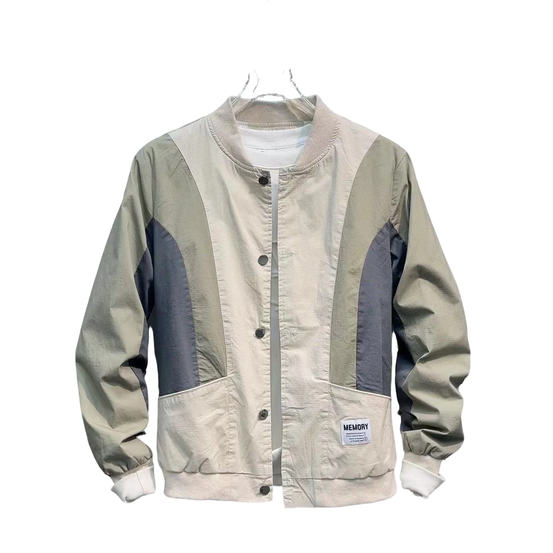 321高品质棒球领男士修身外套 时尚休闲春秋季百搭潮流帅气春季