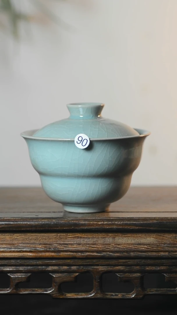 90号手工葫芦盖碗清凉寺汝瓷