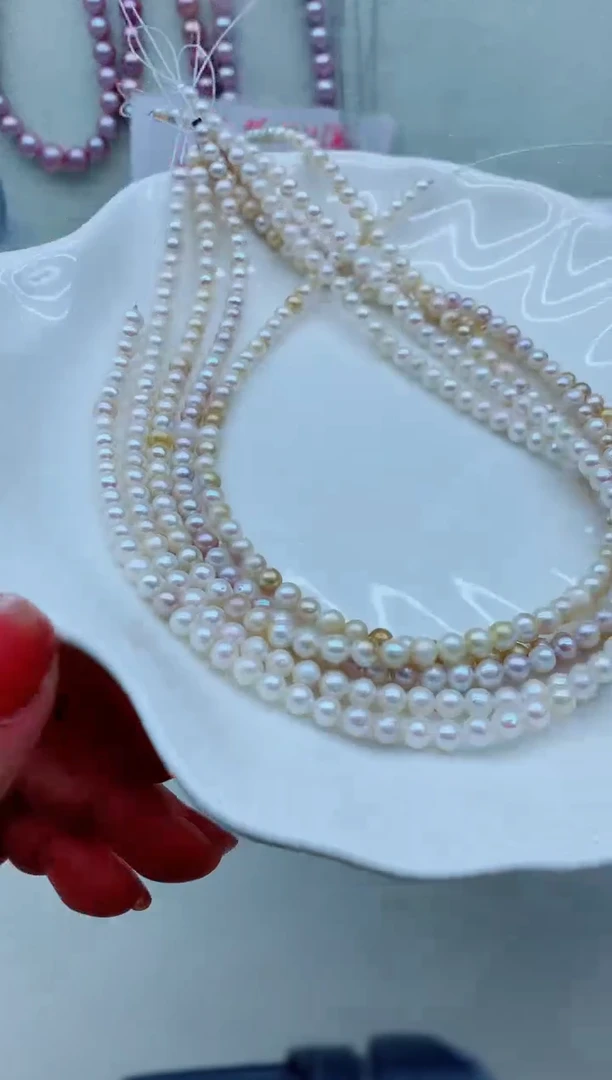 淡水珍珠未镶嵌颈饰淡水珍珠项链多样性发其一