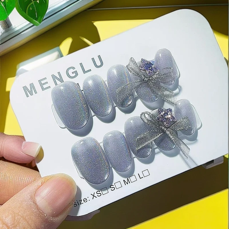 名媛（全华子钻钻）纯手工穿戴甲十片装