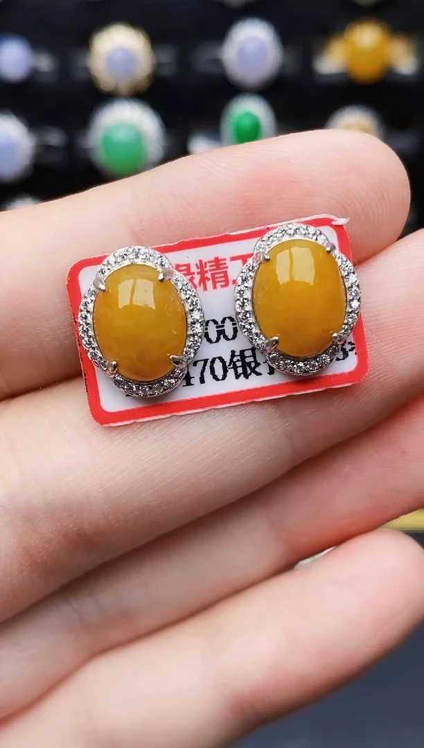 银S925镶嵌戒指翡翠1127