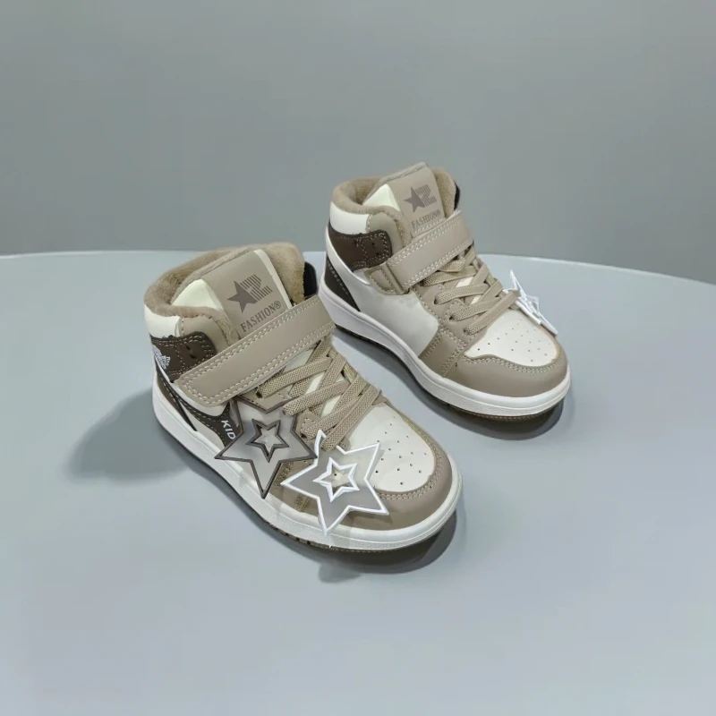 板鞋儿童户外棉板鞋男童鞋鞋子车缝线棉鞋童鞋时尚823