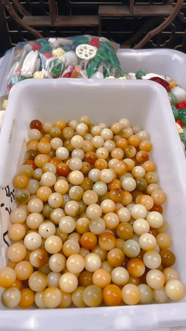 【闪购商品】菩提根/象牙果把件13花皮浅色花皮110颗