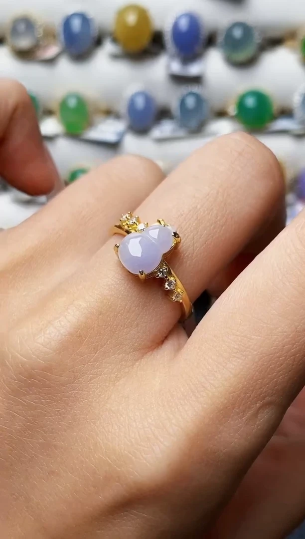 银S925镶嵌戒指翡翠0718