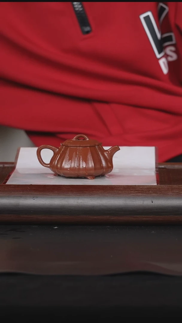 【闪购商品】紫砂茶壶25朱泥锦囊