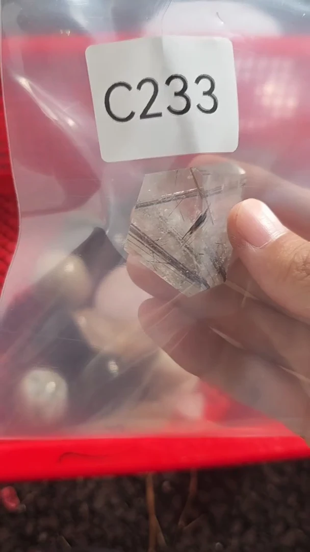 未镶嵌珠宝半成品水晶C233 约3.8cm