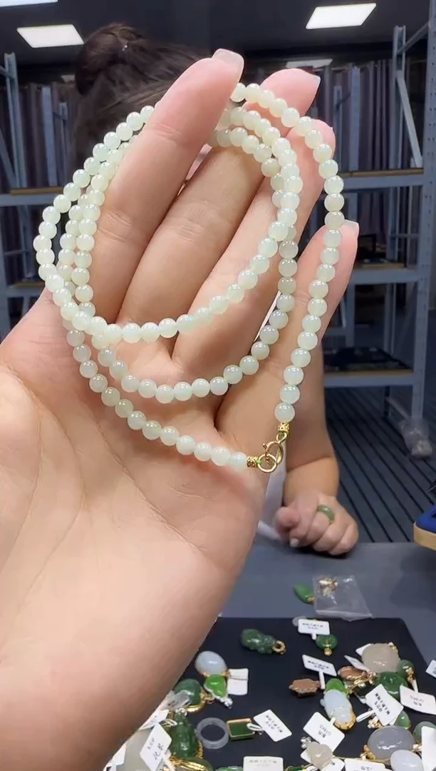 和田玉银S925镶嵌挂件1