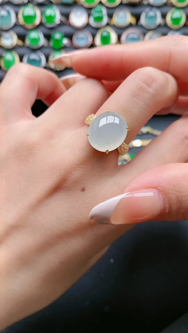 【闪购商品】翡翠戒指银S925镶嵌111111111