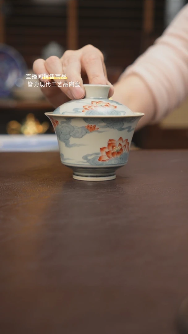 杯景德镇陶瓷杯碗柴烧多人