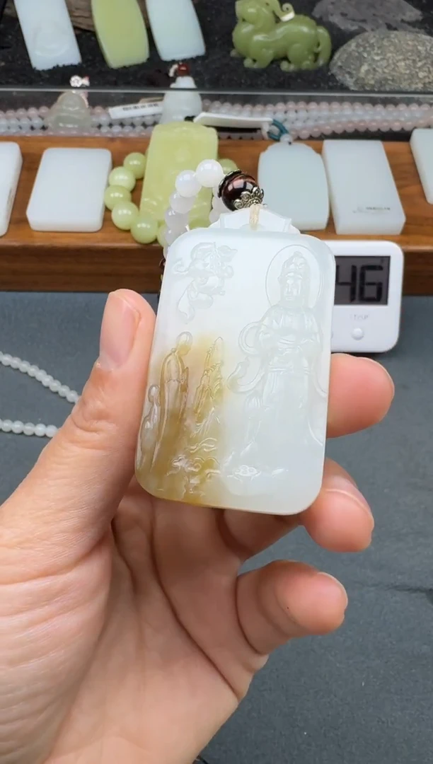 颈饰未镶嵌和田玉2